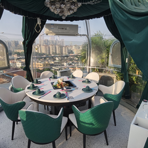 เต็นท์โดมทรงกลมสำหรับแกลมปิ้ง ขนาด 4.6 เมตร คุณภาพสูง หรูหรา ผลิตจากโพลีคาร์บอเนตเยอรมัน เหมาะสำหรับห้องอาหารโรงแรม - Product Image 4