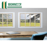 Lukliving marco negro energía eficiente casa de aluminio pantalla ciega deslizante para ventanas