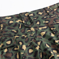 Ensemble d'uniformes tactiques personnalisés Ghana Leopard Camo BDU pour les départements de sécurité avec veste et pantalon durables pour l'extérieur