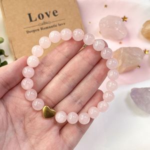 สร้อยข้อมือหินธรรมชาติ ลูกปัดแก้วหลากสี ความสุขและความรื่นรมย์ สไตล์ไวรัลโซเชียลมีเดียสุดพิเศษ งานแฮนด์เมด ปรับแต่งได้ - Product Image 4