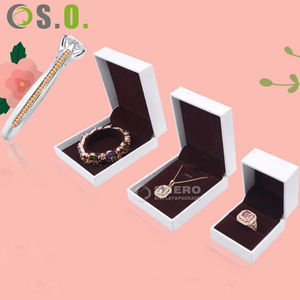 Caja de Joyería de Papel Imitación Cuero Blanca de Alta Calidad al por Mayor para Regalos de Boda y Empaque de Joyería Personalizada - Product Image 3