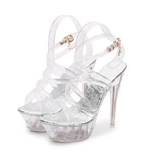 Moda sexy trasparente per le donne stiletto della piattaforma <span class=keywords><strong>sandali</strong></span> <span class=keywords><strong>tacco</strong></span> <span class=keywords><strong>alto</strong></span> - Product Image 3