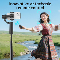 Nouveau stabilisateur professionnel à 2 axes pour selfie stick avec suivi automatique IA, rotation à 360° et télécommande détachable pour vlogueurs