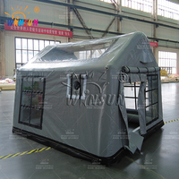 Tente WINSUN en PVC, étanche à l'air, petite, pour l'intérieur, certifiée CE, avec pompe électrique, ignifuge, installation facile, imperméable, double couche, deux chambres