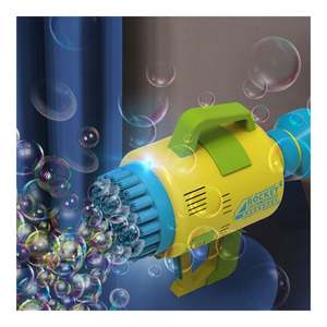 Pistola de Burbujas Automática 2022 con Luz Intermitente, Juguete Acuático, Lanza Burbujas de Jabón para Niños - Product Image 2