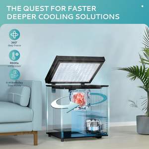 EUHOMY-Mini congélateur <span class=keywords><strong>coffre</strong></span> silencieux avec porte supérieure, 1.8 pieds cubes, <span class=keywords><strong>petit</strong></span> congélateur, thermostat réglable - Product Image 5