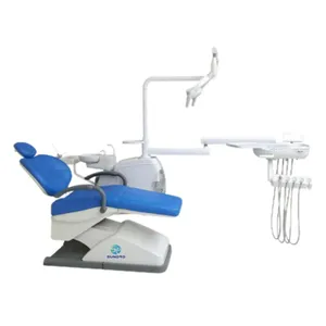 牙齿宝石套件牙科椅价格反射发光二极管牙科灯便携式牙科椅木质金属CE蓝