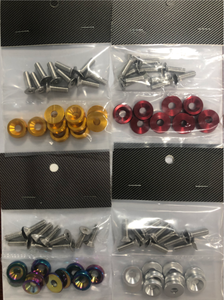 Jdm xe Styling sửa đổi phổ M6 Bolt Fender máy giặt và giấy phép tấm vít cho hầu hết các xe ô tô phụ tùng ô tô - Product Image 5