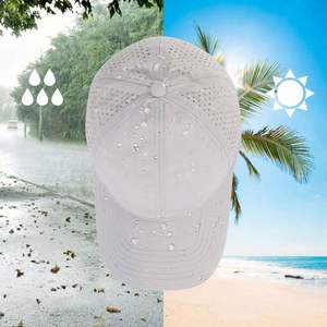 Casquette de baseball en nylon pour homme à séchage rapide, découpée au laser, 6 panneaux, imperméable, vente en gros fabricant - Product Image 4