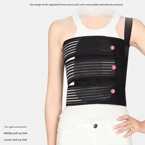 <span class=keywords><strong>Ceinture</strong></span> de fixation de côtes de Protection professionnelle orthèse de côtes thoraciques Compression réglable respirante <span class=keywords><strong>ceinture</strong></span> de soutien de côtes entièrement élastique - Product Image 2