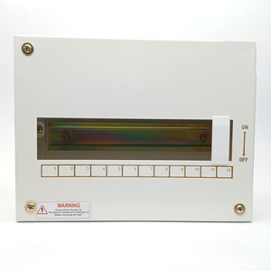 Boîtier de distribution MCB métallique (Porte simple - KK13) avec plaque factice de liaison de phase pour barre omnibus neutre, usage industriel intérieur/extérieur, en vrac - Product Image 1