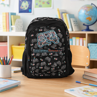 Nouveauté de la saison : Sac à dos scolaire quotidien pour garçons, confortable, respirant, multi-poches, sac d'école pour enfants
