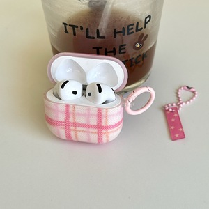 Estrellas a cuadros rosas coreanas para AirPods Funda protectora para New 4 Generation New 3 Generation Cute <span class=keywords><strong>1</strong></span> Pendant 2 Generation Durable - Product Image 1