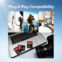 Nouvelle Carte SD 2026 512 Go 256 Go V30 C10 160 Mo/s pour Vidéo 4K 8K, Carte Mémoire pour Appareil Photo Reflex Numérique UHS-I, Vente en Gros, Logo Personnalisé