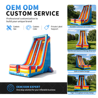 AIRFUNPRO Toboggan Gonflable Commercial Géant en PVC 0,55 mm à Double Voie pour Événements Extérieurs et Services de Location