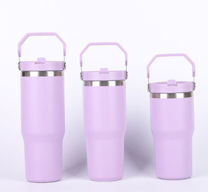 20oz 25oz 30oz Sublimación Vaso a prueba de fugas Doble pared Acero inoxidable Taza de café de viaje al vacío con pajita abatible - Product Image 6