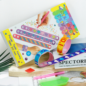 Diamond <span class=keywords><strong>Dotz</strong></span> 3PCs como un conjunto Niños Diamante Pintura DIY cuentas Pulseras - Product Image 4