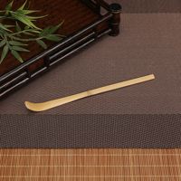 Cuillère à matcha en bambou naturel biologique Japandi faite à la main avec logo personnalisé en gros en stock Cuillère doseuse pour poudre de matcha