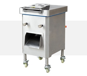 Machine à trancher et à déchiqueter la viande industrielle commerciale avec jeu de couteaux détachables pour l'usine de viande séchée, alimentation électrique automatique - Product Image 3