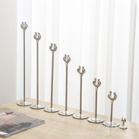 Support de numéro de table moderne en acier inoxydable, lavable, pour buffet de restaurant, porte-carte de place pour mariage, pour hôtels et restaurants