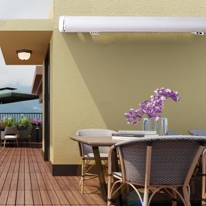 Toldo deslizante Cobertizo Red Parasol Rollo 0utdoor <span class=keywords><strong>Patio</strong></span> Vela Tela Sombra Pantalla Gardenline Sombra Vela Hogar Toldo Sombrilla plegable - Product Image 2