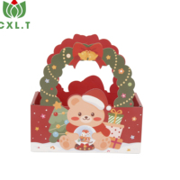 Boîte cadeau de Noël en gros du fabricant d'origine, boîte en papier personnalisée avec logo pour la veille de Noël, emballage pour pommes et fruits, idéal pour les fêtes