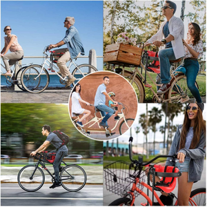 45cm hauteur bébé <span class=keywords><strong>chaise</strong></span> de vélo pour adulte vélo vtt ville vélo avant enfant siège selle avec clôture - Product Image 6