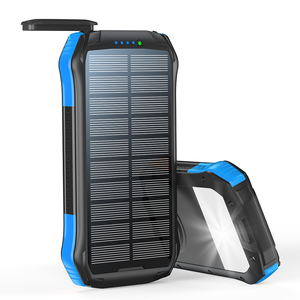 Nuevo producto 2025 OEM logo Teléfono móvil Paquete de batería de respaldo Cargador Portátil 16000mAh Bancos de energía solar inalámbricos de alta capacidad - Product Image 1