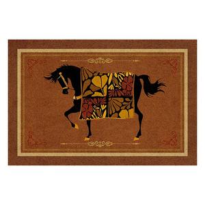 Oidochi Tapis d'entrée en boucle de soie à motif abstrait, paillasson antidérapant pour usage domestique, forme rectangulaire, résistant à la poussière - Product Image 3