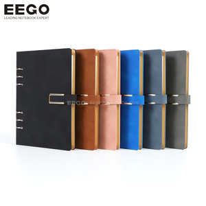 Libreta de Anillas Personalizada con Logotipo Creativo para Negocios, Oficina o Escuela, con Cubierta Vegana de Cuero, Anillas de 6 Anillos, Tamaño A5, Venta al por Mayor - Product Image 1
