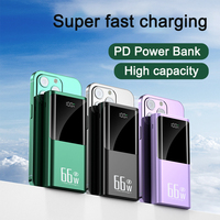 Batterie PD 30000mAh Banque d'alimentation à charge rapide 66W pour téléphones mobiles et 5V 9V 12V Électronique 20W Puissance de sortie