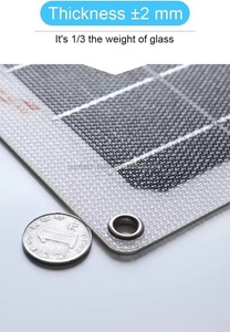 Panneau <span class=keywords><strong>solaire</strong></span> PERC IBC flexible compact léger 20W 18V 380x340mm, <span class=keywords><strong>panneaux</strong></span> photovoltaïques mono pour camion, traceur GPS, efficacité 18% - Product Image 2