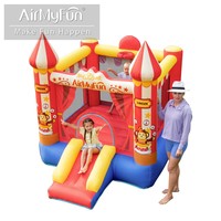 Château gonflable pour enfants Airmyfun, trampoline, toboggan avec tissu Oxford 420D+840D pour fête en intérieur, 2 personnes
