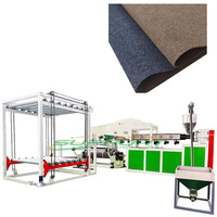 2M 4M TPR TPE PVC Boden matte Wasch bare Textilgewebe rücken Vlies Kunststoff Anti rutsch rücken Herstellung TPR Teppich beschichtung maschine