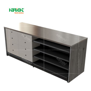 Table de service de dépanneur en bois et en acier personnalisée avec glacière - Product Image 6