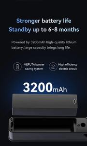 फेस रिकग्निशन फ्रंट वाटरप्रूफ ip65 स्वचालित स्लिम स्मार्ट एल्यूमीनियम दरवाजा लॉक 3592 यूरो मोरेटिज़ - Product Image 4