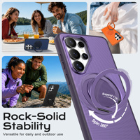 Étui de téléphone antichoc avec béquille pour Samsung S26 S25 S24 Ultra, coque hybride magnétique tendance pour Samsung A07 A57 A16