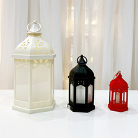 Photophore Rétro Style Européen Ornements Marocains Lampe à Cheval LED Autres Lanternes Bougies pour Atmosphère Lampe à Vent YS