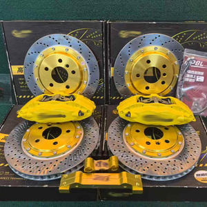 Vente flash : Modification pour étriers <span class=keywords><strong>Brembo</strong></span> 4 pistons avant en alliage d'aluminium forgé, disques en acier perforés pour BMW F56 - Product Image 1