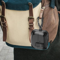 Étui pour écouteurs porte-clés Funda en fibre de carbone sans fil pour samsung galaxy Buds 3 Pro Tpu Pc housse avec support invisible