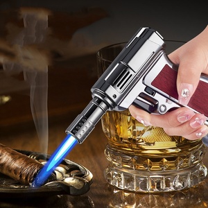 Encendedores de Cocina de Metal con Logotipo Personalizado, Encendedor de Cigarros Recargable, Ecológico y Duradero, Encendedor de Gas Butano para Camping y Barbacoa - Product Image 2