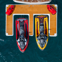 Plateforme flottante gonflable personnalisée pour yacht, île aquatique, ponton de bain et de pêche, ponton maritime, pont gonflable pour bateau