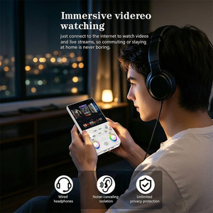 Console de jeu portable rétro R36 Ultra YT 4 pouces IPS avec 20000 jeux, Linux, 64 Go, Wi-Fi, pour regarder des vidéos et voyager - Product Image 3