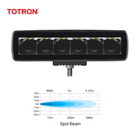 Mini barre lumineuse LED blanche universelle à faisceau spot/diffuse pour voiture, camion, SUV, VTT, pick-up 4x4