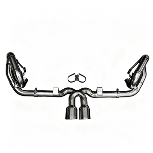 Sistema de escape de carreras Vortex SS304 compatible con Porsche 911 Carrera 991 GT3 4.0, sistema de silenciador de alto rendimiento con doble salida central. - Product Image 1