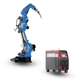 Station de soudage robotisée double poste, bras robotisé 6 axes, robot de soudage <span class=keywords><strong>CO2</strong></span> MIG MAG TIG GBS6-C2080X, cellule de soudage à vendre - Product Image 1