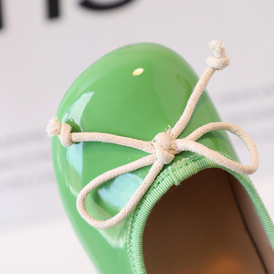 Scarpe da principessa da ragazza sandali primavera e autunno nuove scarpe Color caramella con fiocco - Product Image 6