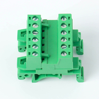 Connecteurs de bornier sur rail DIN 2EDGUKR-5.08MM + 2EDGK-5.08MM RS Vert PA66 300V 15A 2-24 pôles
