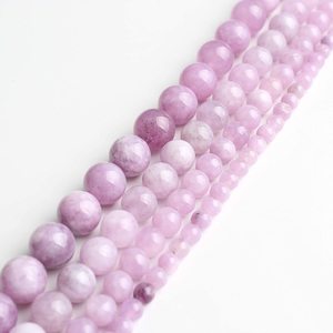 Perles d'<span class=keywords><strong>angelite</strong></span> <span class=keywords><strong>violette</strong></span> naturelle, pierres rondes en pierre naturelle, pour la fabrication de bijoux, vente en gros - Product Image 4