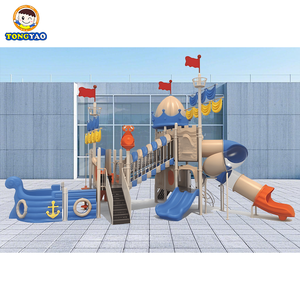 ชุดเครื่องเล่นสนามเด็กเล่นกลางแจ้ง ผลิตจากพลาสติกเป็นมิตรกับสิ่งแวดล้อม พร้อมสไลเดอร์และชิงช้า โครงสร้างเหล็ก LLDPE สำหรับสนามเด็กเล่นในสวนหลังบ้าน - Product Image 6